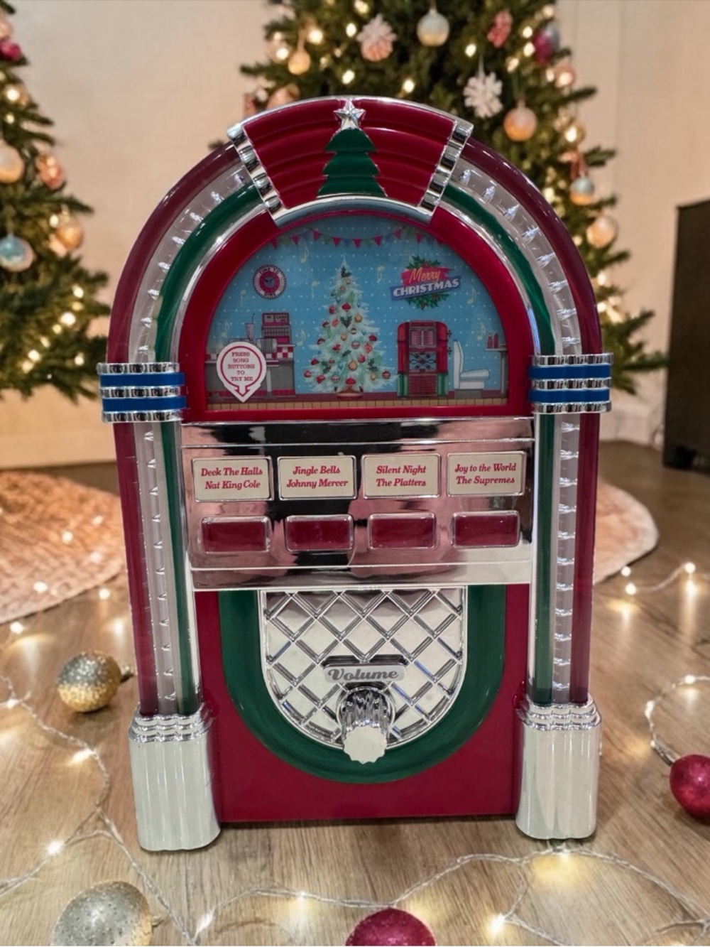 The Mr. Christmas Holiday Jukebox
Christmas Decor PLAYS MUSIC